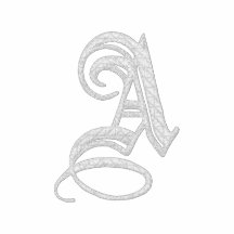 Letter A Fancy Monogram Embroidered Shirt