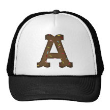 Letter A Mesh Hats
