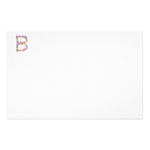 Letter B of colourful butterfly graphics Personalised Stationery