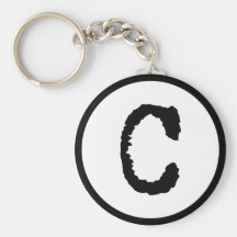 Letter C Keychain