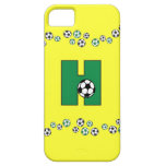 Letter H Monogram in Soccer Green