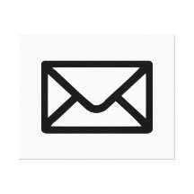 Letter mail envelope canvas print