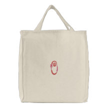Letter O Monogram Embroidered Bag