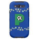 Letter P Monogram in Soccer Green