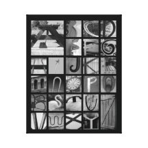 Letter Picture Alphabet Gallery Wrap Canvas