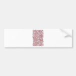 Letter V Pink Bumper Stickers
