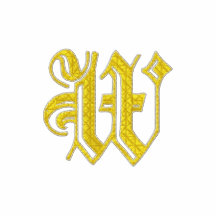 Letter W Monogrammed Embroidered Shirt