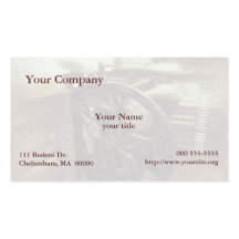 letterpress in studio grunge business card