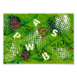 Letters and Hearts Abstract Art Photographic Print