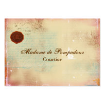 Letters from Paris Elegant Script Business Cards
