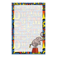 Letters From The Circus, Personalized Stationery