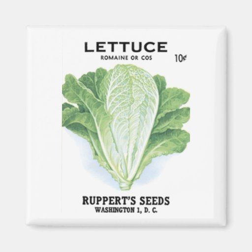 Lettuce Ruppert's Seeds Fridge Magnets