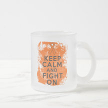 Leukaemia Keep Calm and Fight On Coffee Mug