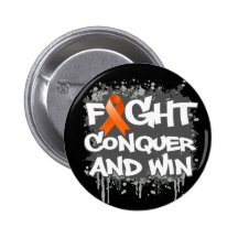 Leukemia Fight Conquer and Win Button