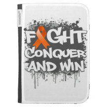Leukemia Fight Conquer and Win Kindle Keyboard Case
