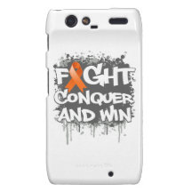 Leukemia Fight Conquer and Win Droid RAZR Covers