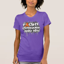 Leukemia Fight Conquer and Win T-shirts