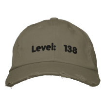 Level: 138 embroidered baseball cap