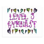 Level 3 Gymnast hearts Post Cards