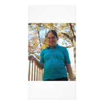 Lexie's mum with little brother personalised photo card