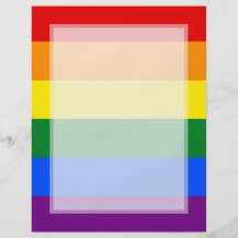 LGBT Gay Pride Rainbow Flag Stripe Custom Flyer