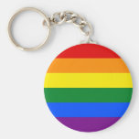 LGBT Gay Pride Rainbow Flag Stripe Keychains