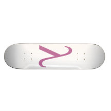 LGBT Pink Lamda Symbol Custom Skateboard