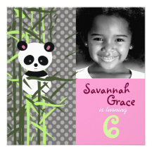 LGC | Panda Peek A Boo Pink Invitation