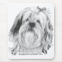 Lhasa Apso Mouse Pads