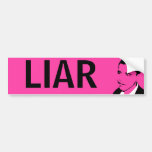 LIAR bumper sticker