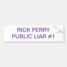 LIAR BUMPER STICKER