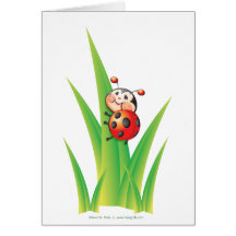 Libby the Ladybug Note Card