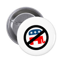 Liberal / Anti-Republican Pinback Buttons
