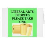 liberal arts degree card