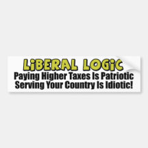 Liberal Logic: Idiotic! Bumper Sticker