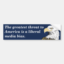 Liberal Media Bias (Smith) Bumper Stickers