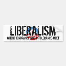 Liberalism Bumper Sticker