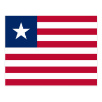 Liberia Flag Postcard postcards