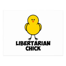 Libertarian Chick Postcard