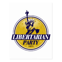 Libertarian Political Party Logo Post Card