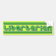 Libertarian Retro Bumper Sticker