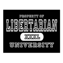 Libertarian University Dark Postcards
