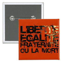 Liberte Egalite Fraternite: French Revolution Pin