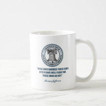 Liberty Bell -Jefferson 2nd Amendment Quote Mugs