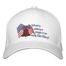 Liberty Flag W Embroidered Hats
