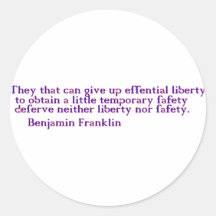 Liberty Round Sticker