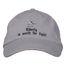Liberty worth fighting for embroidered baseball cap