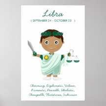 Libra - Boy Horoscope Poster