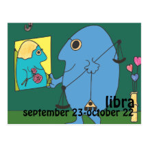 Libra Postcard