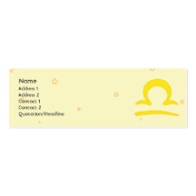 Libra - Skinny Business Card